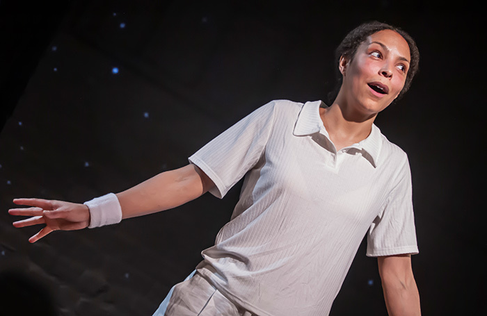 Kemi-Bo Jacobs in All White Everything But Me at Alphabetti Theatre, Newcastle. Photo: Matt Jamie