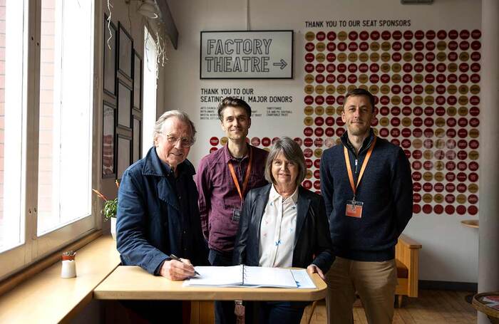 George Ferguson, Mike Tweddle, Sarah Smith and David Dewhurst at Bristol's Tobacco Factory