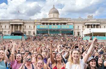 Exclusive pictures: musical stars take to the stage at West End Live