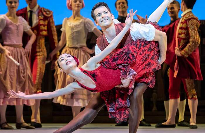 Momoko Hirata and Mathias Dingman in Don Quixote at Sadler's Wells, London. Photo: Johan Persson