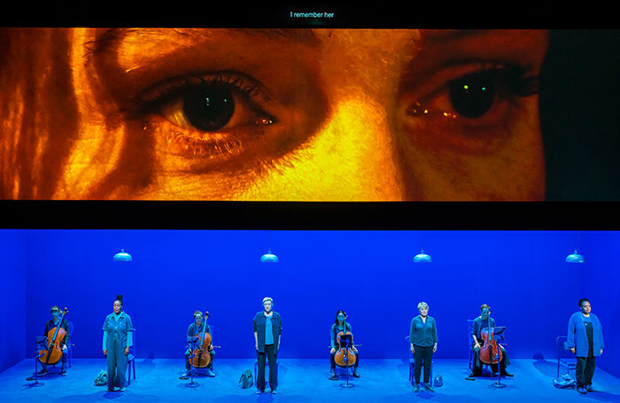 A scene from The Blue Woman at the Linbury Theatre, London. Photo: Tristram Kenton