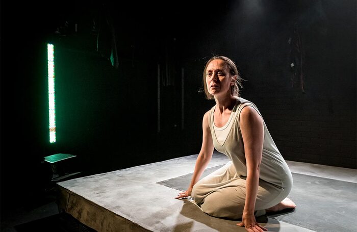 Scarlett Brookes in The Anarchist at Jermyn Street Theatre, London. Photo Steve Gregson