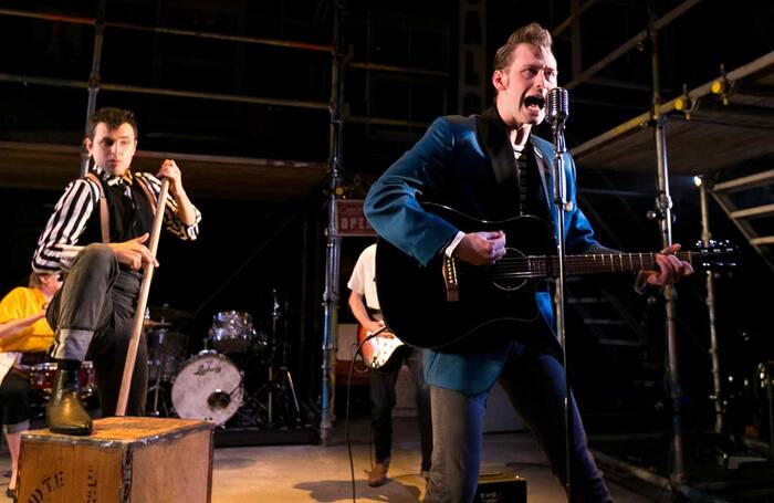 Marc McMillan and Dylan Wood in Underwood Lane at Tron Theatre, Glasgow. Photo: Eoin Carey