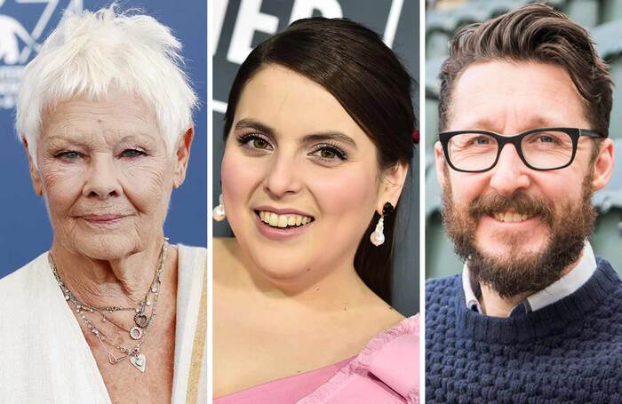 Judi Dench, Beanie Feldstein and Timothy Sheader. Phots: Shutterstock/David Jensen