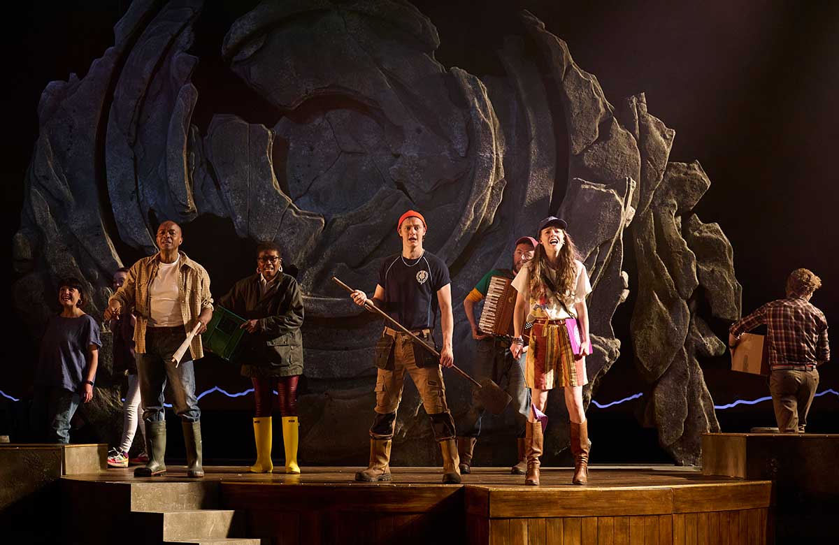 The cast of The Stamping Ground at Eden Court, Inverness. Photo: Ewen Weatherspoon