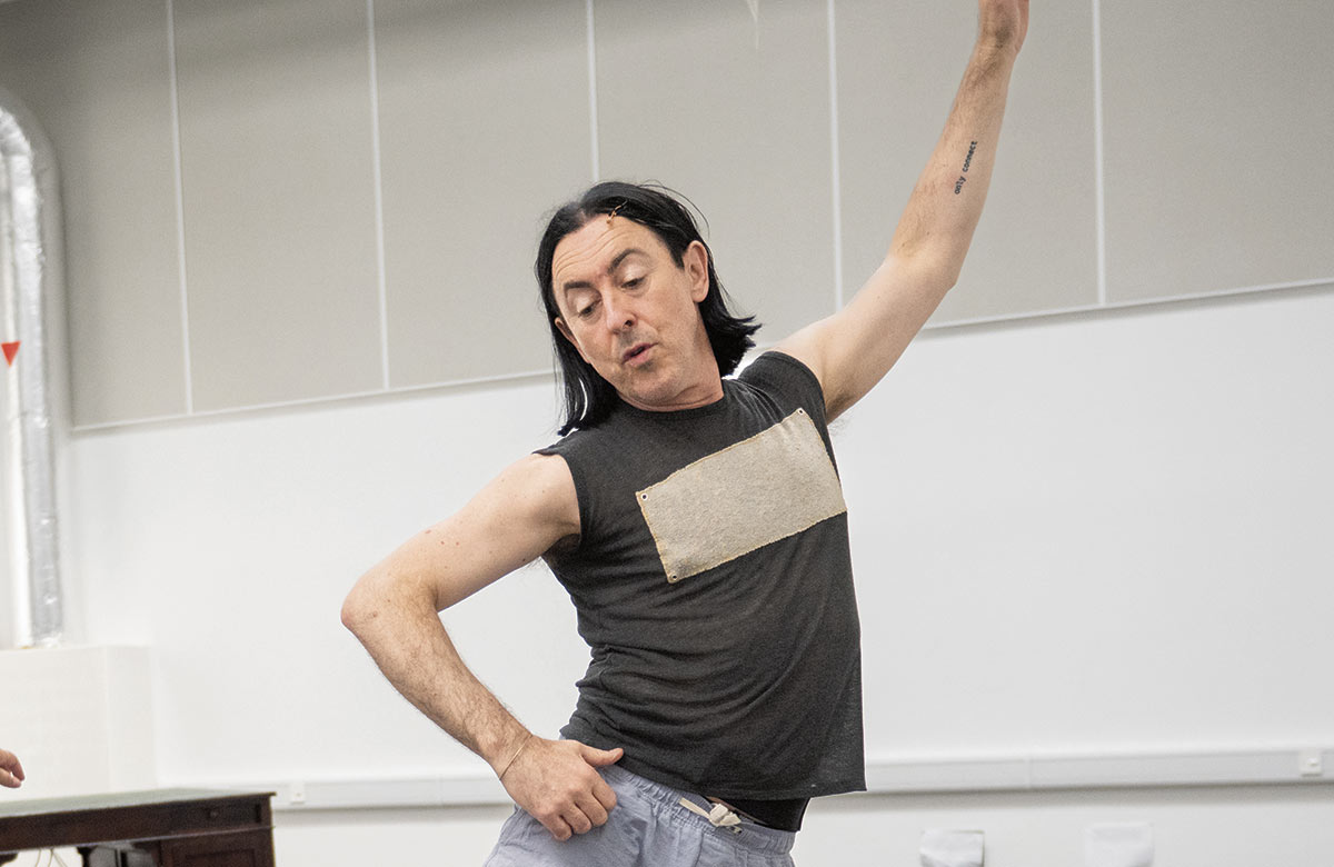 Alan Cumming in rehearsal for Burn. Photo: Tommy Ga-Ken Wan