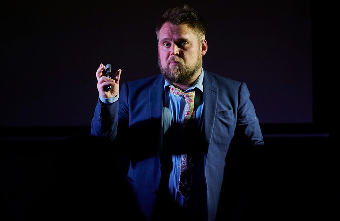 Chris Singleton in How to Be a Better Human at Summerhall, Edinburgh. Photo: Garry Cook