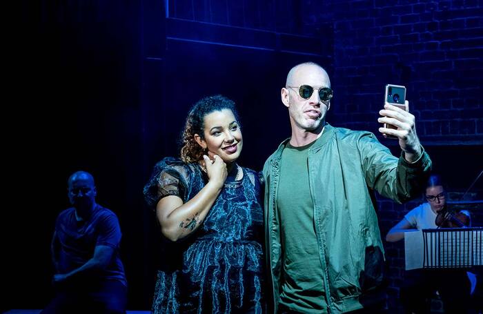 Felicity Buckland and Nick Morris in Carmen at Arcola Theatre, London. Photo: Steve Gregson