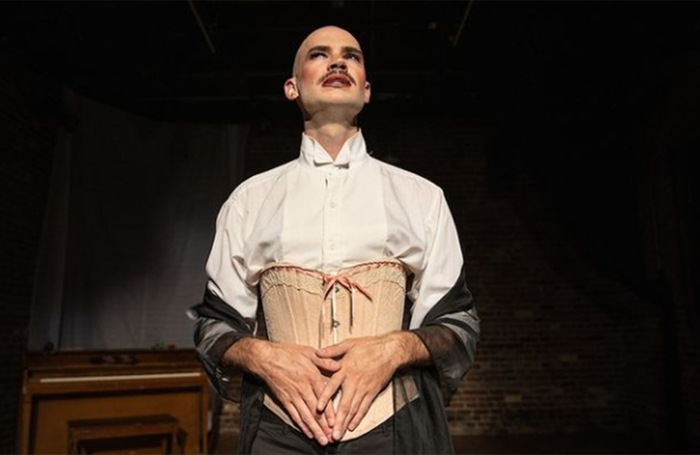 Michael Kinnan in Never Let Go: An Unauthorized Retelling of James Cameron’s Titanic at Assembly George Square Studios, Edinburgh. Photo: Walter Wlodarczyk