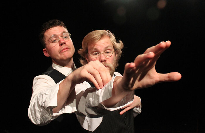 Matthew Simmonds and William Moore in The Endling at Underbelly Cowgate, Edinburgh. Photo: Strange Futures