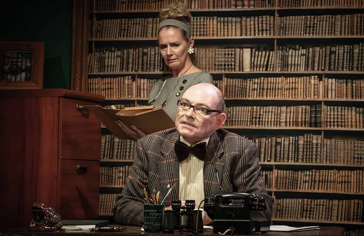 Annabel Miller and Daniel Wain in Larkin with Women at the Old Red Lion Theatre, London. Photo: Marc Brenner