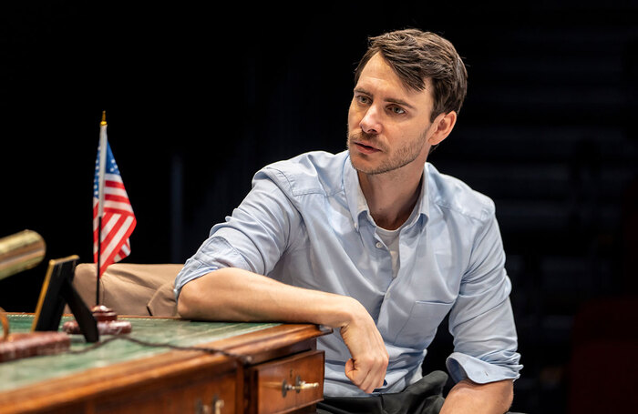 Harry Lloyd in The Narcissist at Chichester Festival Theatre. Photo: Johan Persson