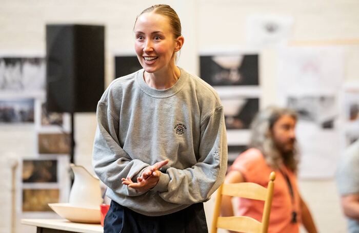 Erin Doherty in rehearsals for The Crucible at the National Theatre. Photo: Johan Persson