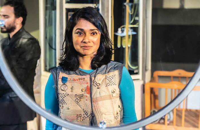 Hari Mackinnon and Anjali Jay in The Cherry Orchard at Yard Theatre, London. Photo: Johan Persson