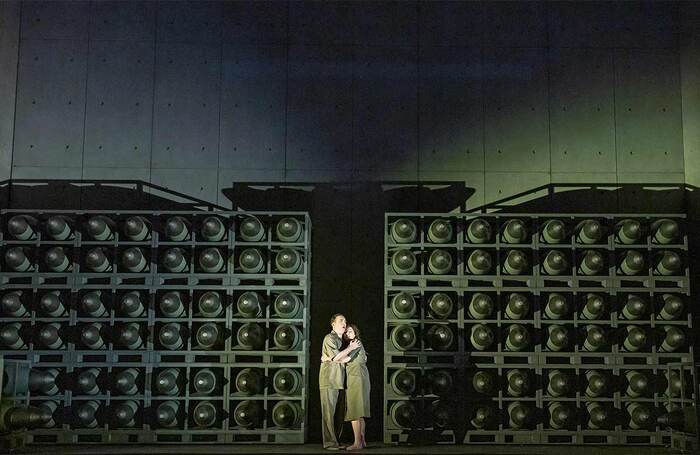 Francesco Meli and Elena Stikhina in Aida at Royal Opera House, London. Photo: Tristram Kenton