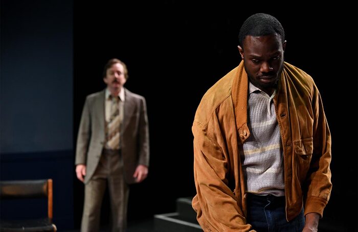 Alexander Neal and Stedroy Cabey in SUS at Park Theatre, London. Photo: Charles Flint