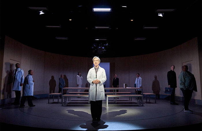 Juliet Stevenson and the Cast in The Doctor at the Duke of York’s Theatre, London. Photo: Manuel Harlan