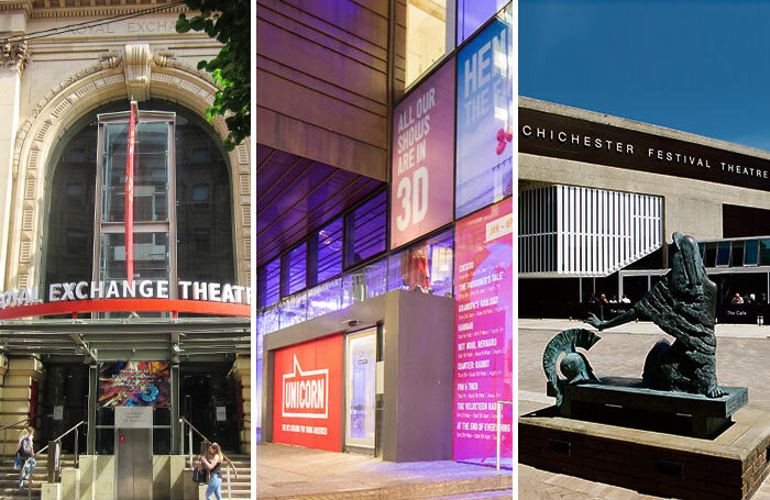 Manchester Royal Exchange, London's Unicorn Theatre and Chichester Festival Theatre are among venues warning of fewer school trips. Photos: Catherine Gerbrands/Micky Lee, Team London/Tristram Kenton