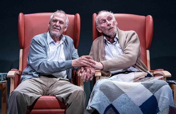Ian Gelder and Christopher Godwin in Something in the Air at Jermyn Street Theatre, London. Photo: Steve Gregson