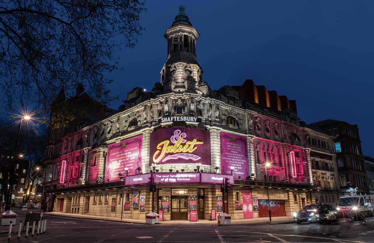 The current front of the Shaftesbury Theatre. Photo: Craig Sugden