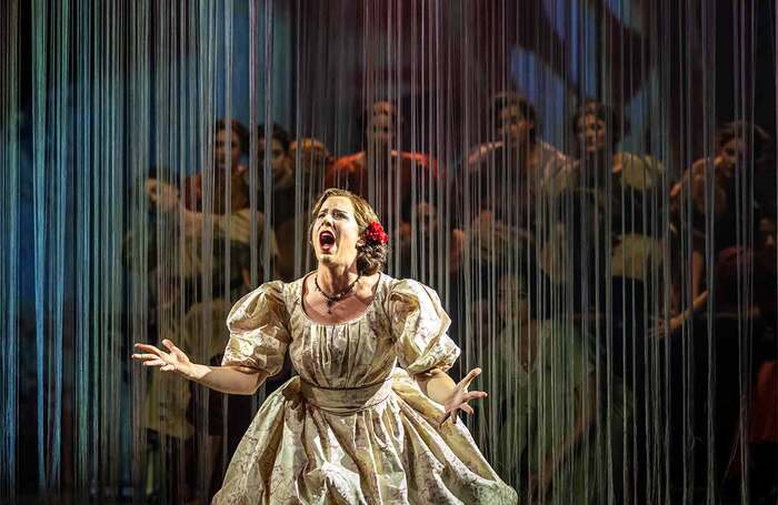 Lauren Fagan in Ainadamar at Theatre Royal, Glasgow. Photo: James Glossop