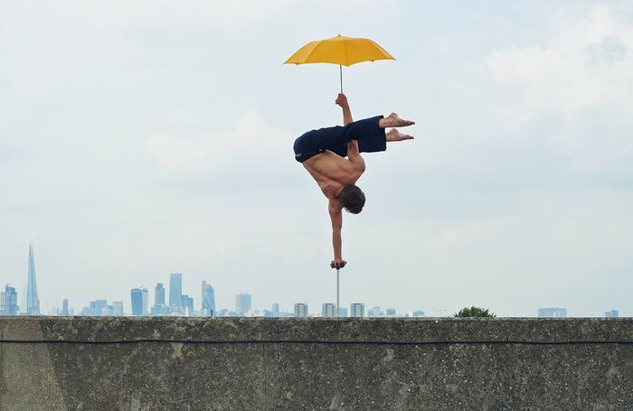 A performer at the National Centre for Circus Arts in London. Photo: Bertil Nilsson