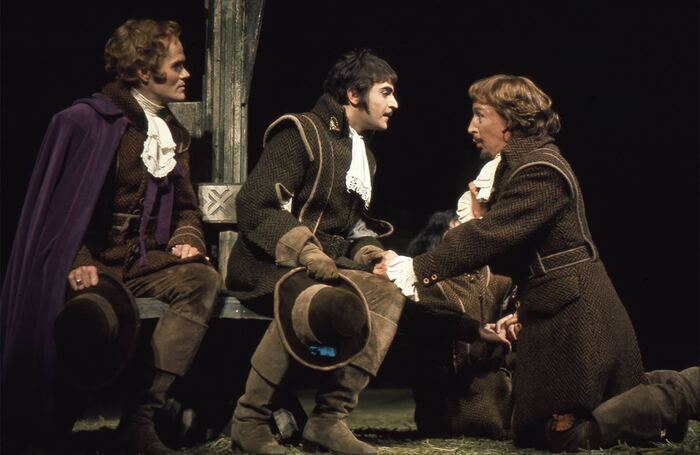 Love’s Labour’s Lost (1975), one of designer Timothy O’Brien’s creations for the Royal Shakespeare Company