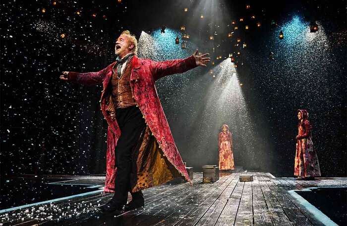 Owen Teale in A Christmas Carol at the Old Vic, London. Photo: Manuel Harlan