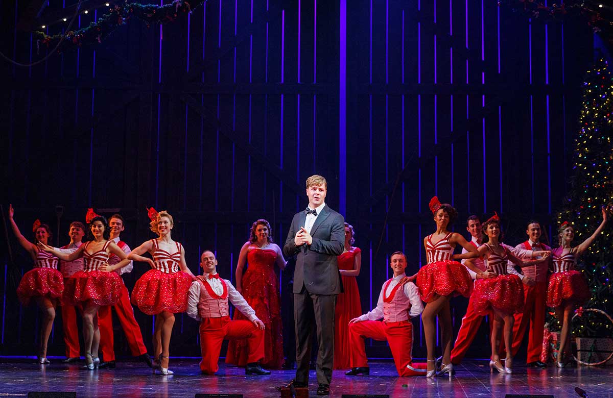 Jay McGuiness in White Christmas. Photo: Ellie Kurttz