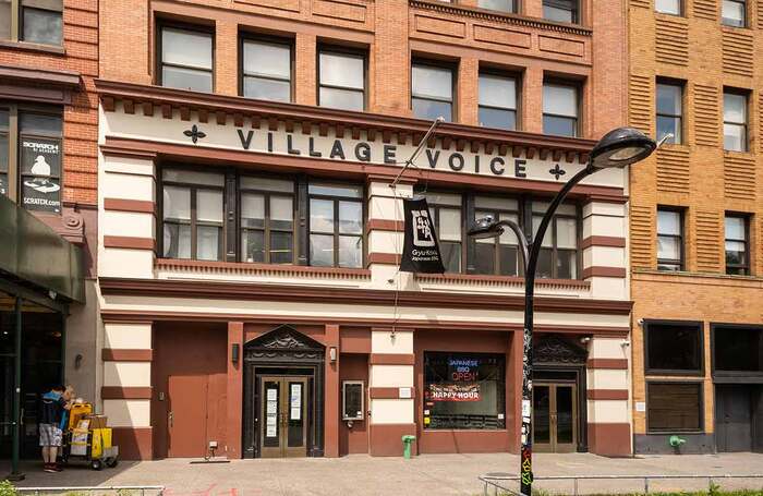 The Village Voice building, where Feingold was chief drama critic for three decades, and which championed the Off-Broadway productions Feingold was passionate about. Photo: Shutterstock