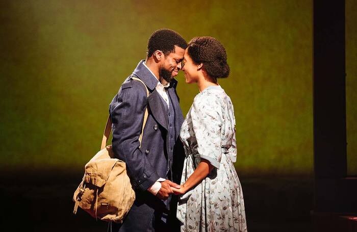 Michael Luwoye and Danielle Fiamanya in Mandela at the Young Vic, London. Photo: Helen Murray