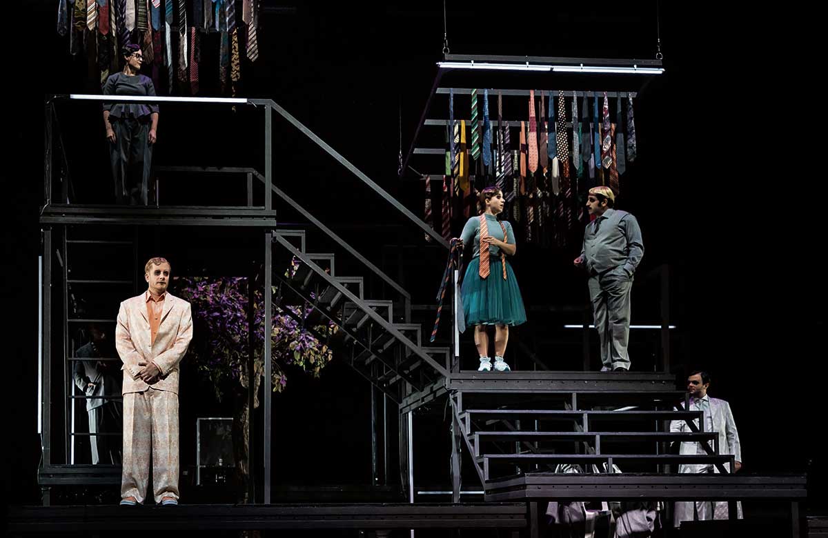 Theater Oberhausen’s production of Welt Überfüllt in Germany (2022). Photo: Jochen Quast