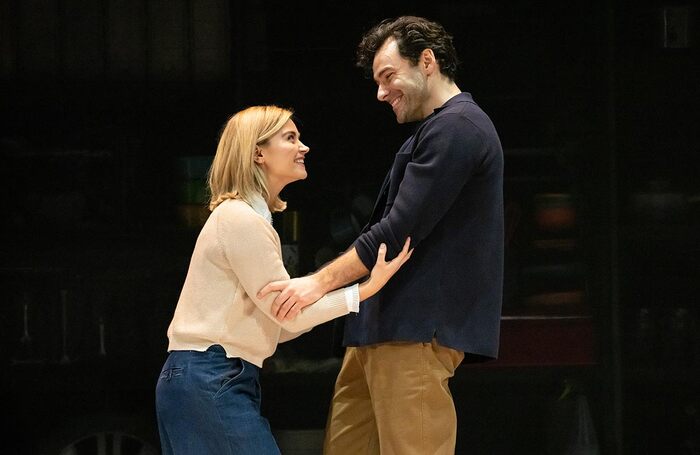 Jenna Coleman and Aidan Turner in Lemons Lemons Lemons Lemons Lemons at the Harold Pinter Theatre, London. Photo: Johan Persson