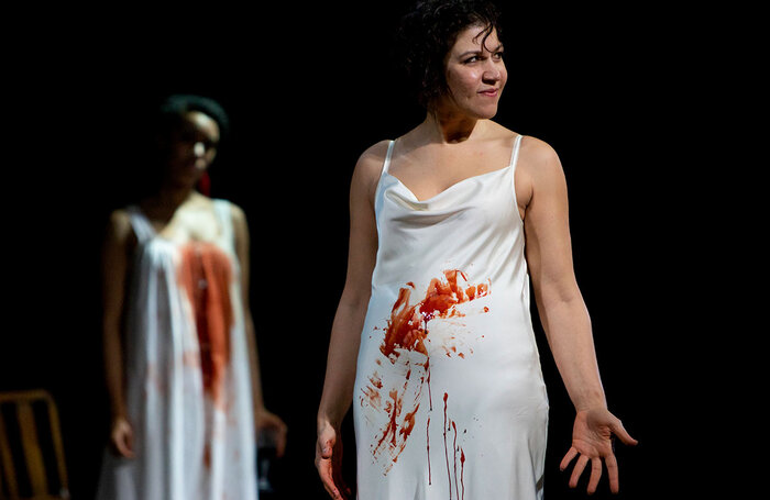 Jade Ogugua and Nicole Cooper in Macbeth (an undoing) at Royal Lyceum Theatre, Edinburgh. Photo: Stuart Armitt