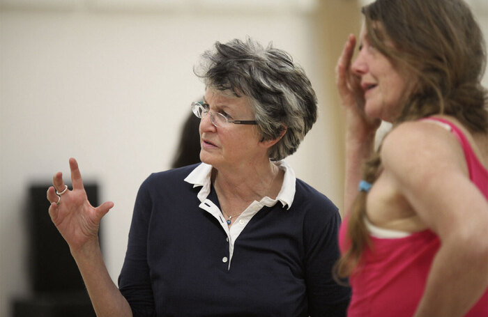 Drector Nancy Meckler, with choreographer Liz Ranken, directing A Midsummer Night’s Dream for the Royal Shakespeare Company (2011). Photo: Ellie Kurttz