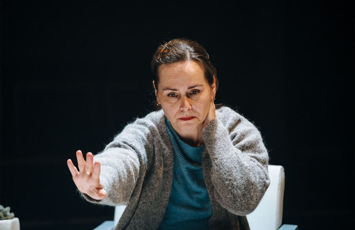 Tara Fitzgerald in Duet for One at Orange Tree Theatre, London. Photo: Helen Murray