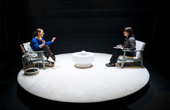 Tara Fitzgerald and Maureen Beattie in Duet for One at Orange Tree Theatre, London. Photo: Helen Murray