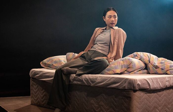 Sabrina Wu in Graceland at Royal Court Jerwood Theatre Upstairs, London. Photo: Ali Wright