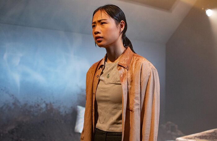 Sabrina Wu in Graceland at Royal Court Jerwood Theatre Upstairs, London. Photo: Ali Wright