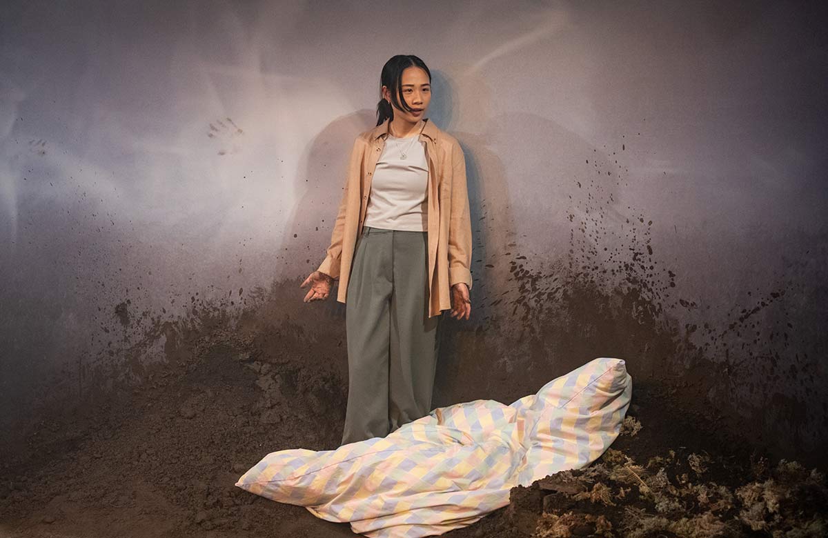 Sabrina Wu in Graceland at Royal Court Jerwood Theatre Upstairs, London. Photo: Ali Wright