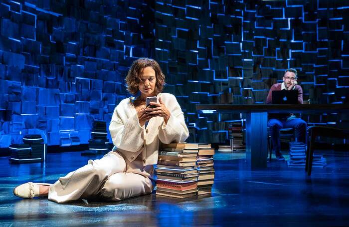 Katie Holmes and Eddie Kaye Thomas in Roundabout Theatre Company’s production of The Wanderers at  Laura Pels Theatre, New York. Photo: Joan Marcus