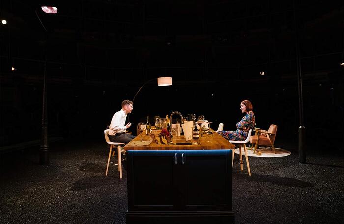 Gerard Kearns and Erin Shanagher in Beginning at Royal Exchange Theatre, Manchester. Photo: Helen Murray