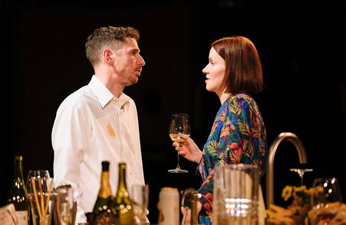 Gerard Kearns and Erin Shanagher in Beginning at Royal Exchange Theatre, Manchester. Photo: Helen Murray