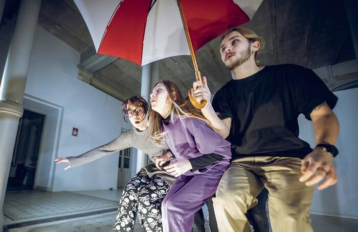 PostChildhood and PostEscape by Belarus Free Theatre being performed in Warsaw in February. Photo:  Kolya Kuprich