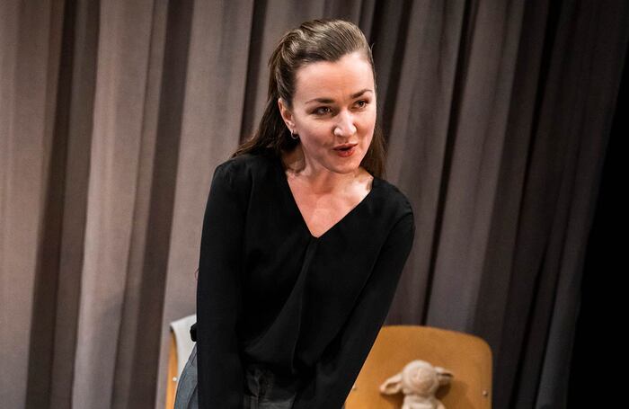 Amy Molloy in Akedah at Hampstead Theatre Downstairs, London. Photo: Tristram Kenton