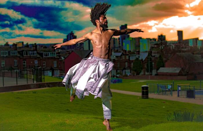 Akeim Toussaint Buck, winner of the dance theatre prize at the Arts Foundation Futures Awards 2023, in Windows of Displacement (2017). Photo: Ashley Karrell