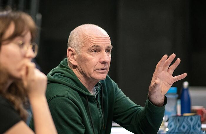 Andy Arnold in rehearsals for Cyprus Avenue at  Tron Theatre, Glasgow . Photo: Mihaela Bodlovic