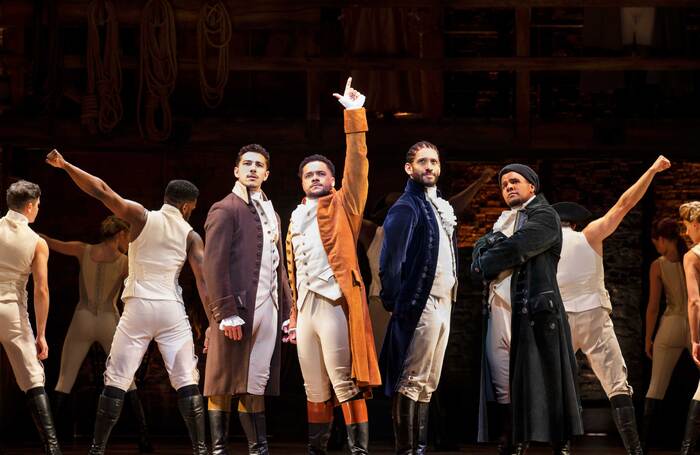 The London cast of Hamilton. Photo: Danny Kaan