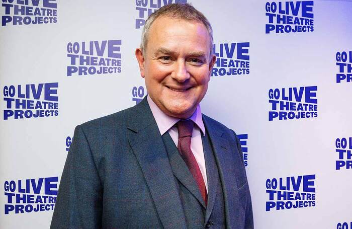 Hugh Bonneville at the relaunch of Go Live Theatre Projects. Photo: Alex Brenner