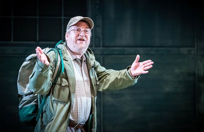 Mark Hadfield in Notes from a Small Island at the Watermill Theatre, Newbury. Photo: Marc Brenner